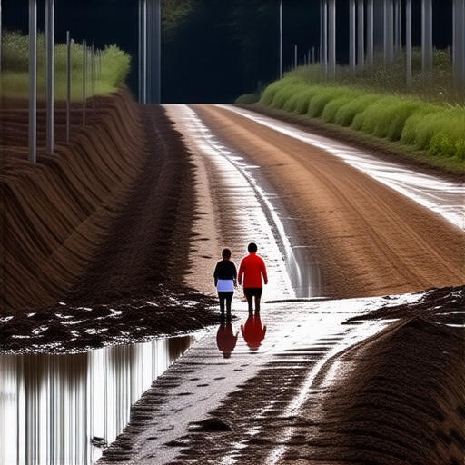 В Башкирии возбудили дело о халатности из-за размытой дороги, по которой дети идут до школы