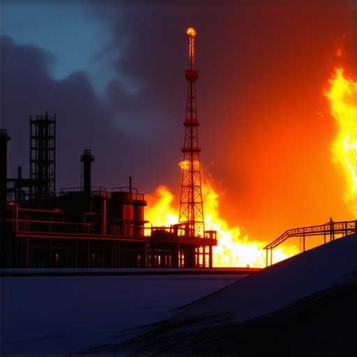 Добыча нефти в Казахстане упала на 20% из-за ударов ВСУ и пожара