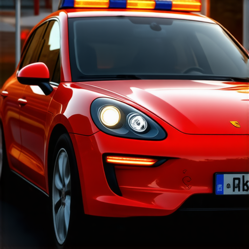 На Новоприозерском шоссе Porsche столкнулся с каретой скорой помощи