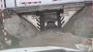 Наводнение и оползень в Краснодарском крае