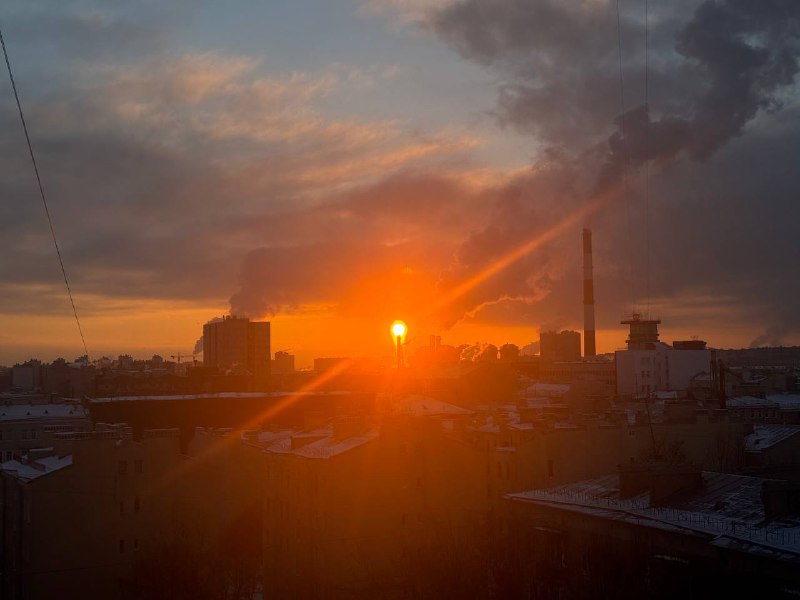 Закат в Петербурге