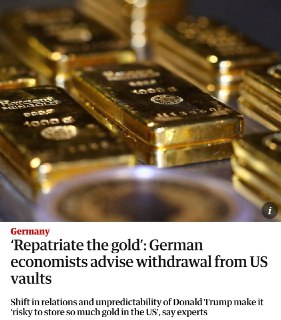 Немецкие экономисты призывают вернуть золотые резервы из США