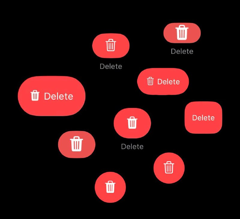 В приложениях Apple обнаружены несоответствия в дизайне кнопки удаления