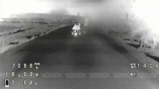 Уничтожение бронетехники в Запорожье