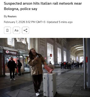 В Италии расследуют поджог железной дороги