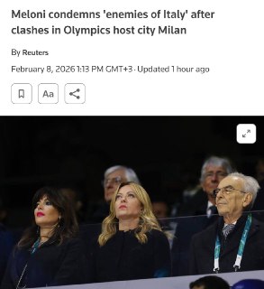 Мелони назвала противников Олимпиады и диверсантов «врагами Италии»