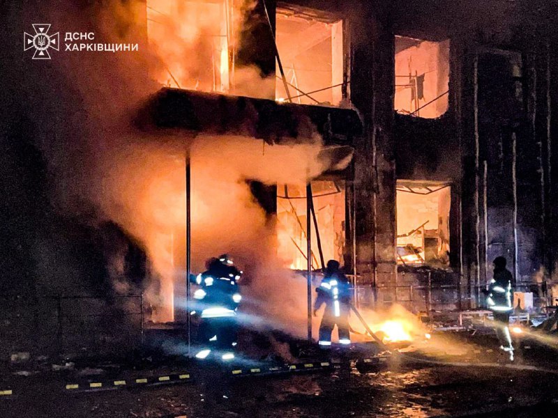 Массированные удары в Харьковской области