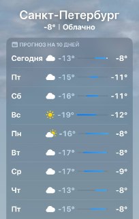 Холода возвращаются в Питер