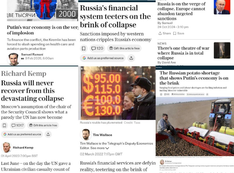 Критика прогнозов о крахе России в западных СМИ