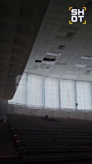 Обрушение потолка в РЭУ им. Плеханова из-за потепления