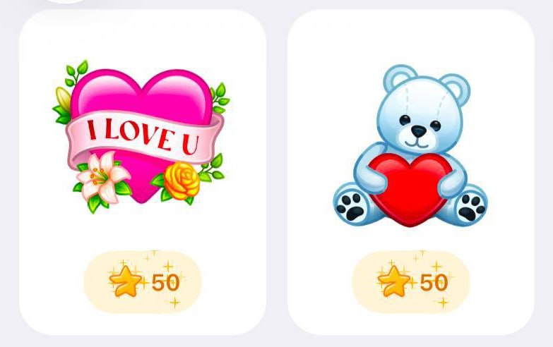 Лимитированные подарки в Telegram ко Дню Святого Валентина