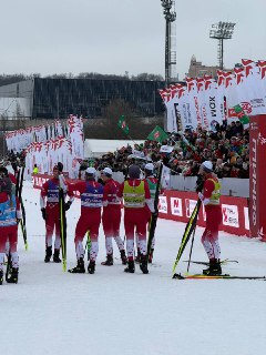 Лыжный фестиваль в "Лужниках"