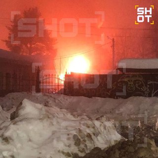 Крупный пожар в Сергиевом Посаде