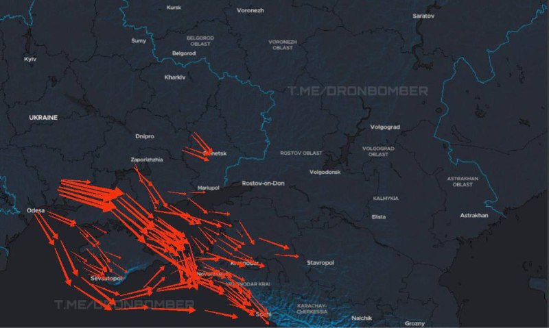 Атака БПЛА на юг России