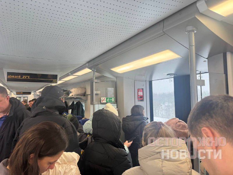 Задержка поезда "Ласточка" из-за метели