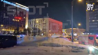Пожар в жилой пятиэтажке в центре Москвы