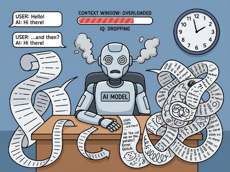 Нейросети теряют логику в длительных диалогах, сверхразум может появиться к 2028 году