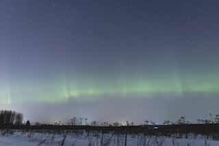 Яркое северное сияние заметили под Выборгом