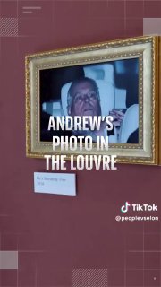 Активисты повесили портрет принца Эндрю в Лувре