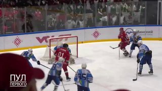 Лукашенко забил гол в хоккейном матче