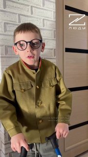 Дети поздравили бойцов с праздником