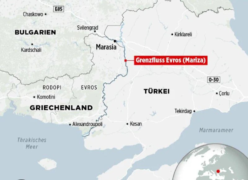 Взрывы на дамбах реки Эврос усиливают напряжённость между Грецией, Турцией и Болгарией