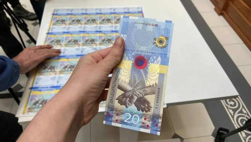 Украинская банкнота с нацистским лозунгом