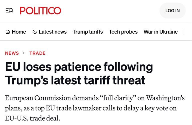 Напряженность между ЕС и США растет