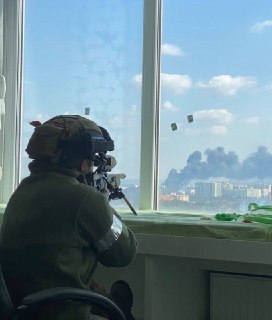 Снайпер ВС РФ у Киева в 2022 году