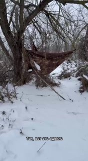 Атака дрона на позиции российских военных