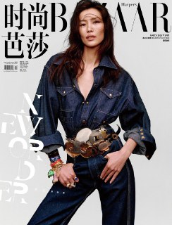 Съёмка Лю Вэнь для Harper’s Bazaar China