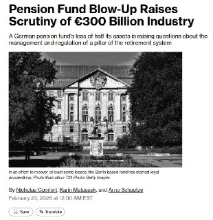 Немецкий пенсионный фонд стоматологов потерял половину активов