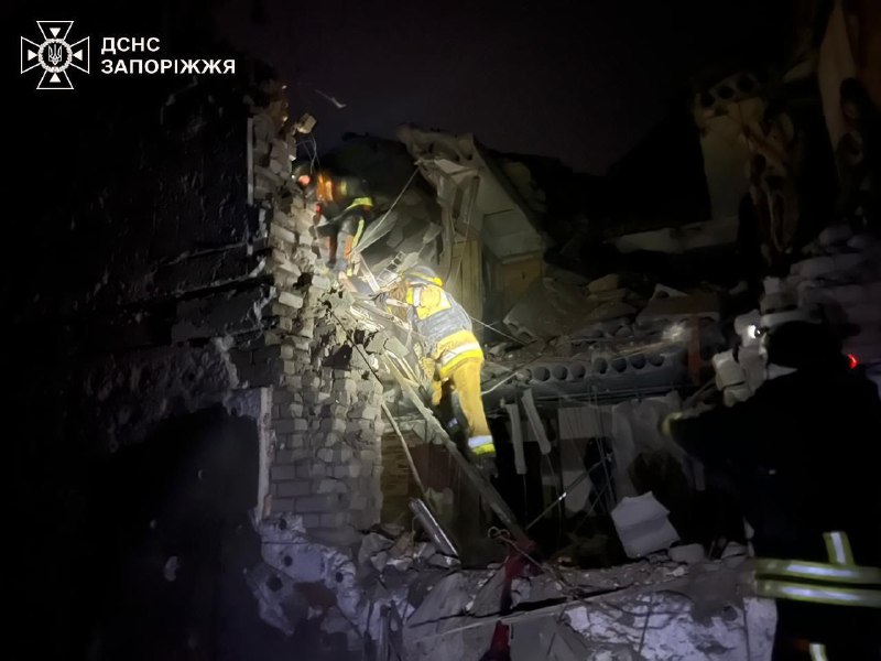 В Запорожской области погибли четыре человека в результате удара