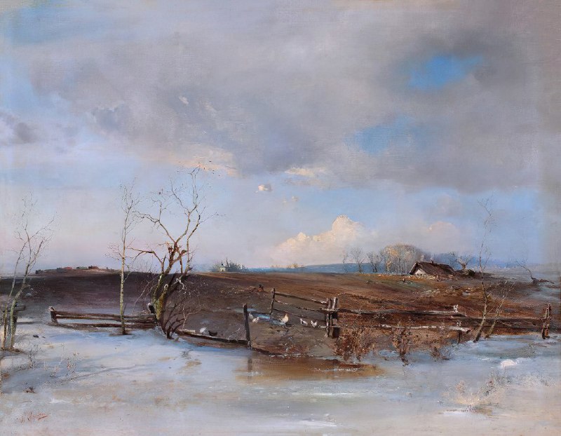 История картины Саврасова «Весна. Огороды»