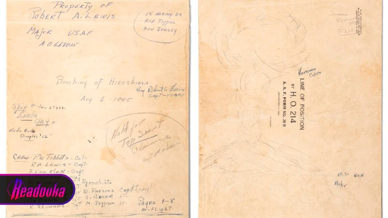 Дневник летчика, сбросившего атомную бомбу на Хиросиму, продается за $950 тыс.