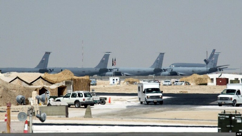 Эвакуация с авиабазы Аль-Удейд в Катаре