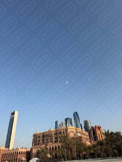 Следы работы ПВО в Абу-Даби