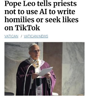 Папа Римский против ИИ в проповедях