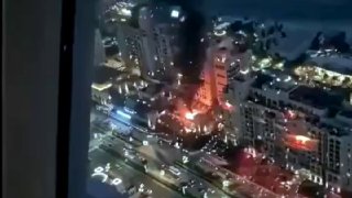 Пожары в Дубае после атак дронов и ракет