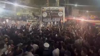 Протесты в Хайдарабаде после гибели лидера Ирана