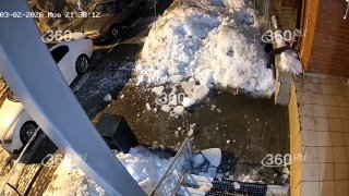 Обрушение льда в Звенигороде