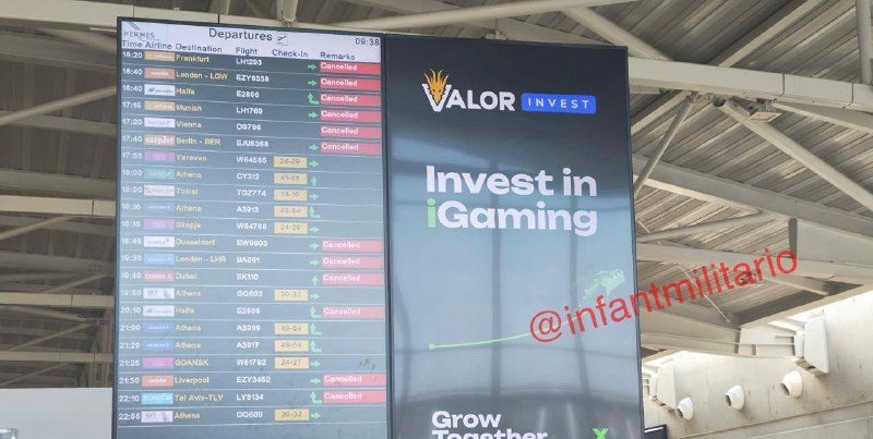 Аэропорт Ларнаки опустел из-за атаки беспилотников