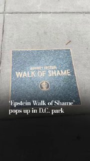 В Вашингтоне появилась «Аллея позора Эпштейна»