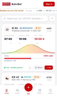 Букмекеры предлагают ставки на время прибытия поездов в Германии