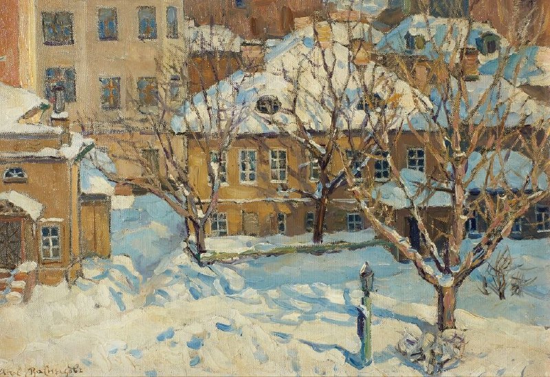 Картина Аполлинария Васнецова в Третьяковской галерее