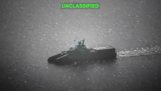 Удар США по иранскому корвету