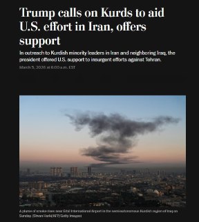 США предложили курдам военную помощь в обмен на действия против Ирана