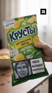 Жуткую Аленку предложили клеить на чипсы