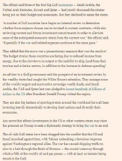 Сокращение инвестиций странами Персидского залива