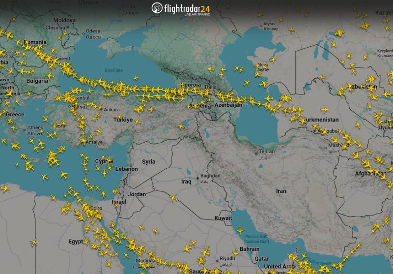 Авиакоридор Европа-Азия